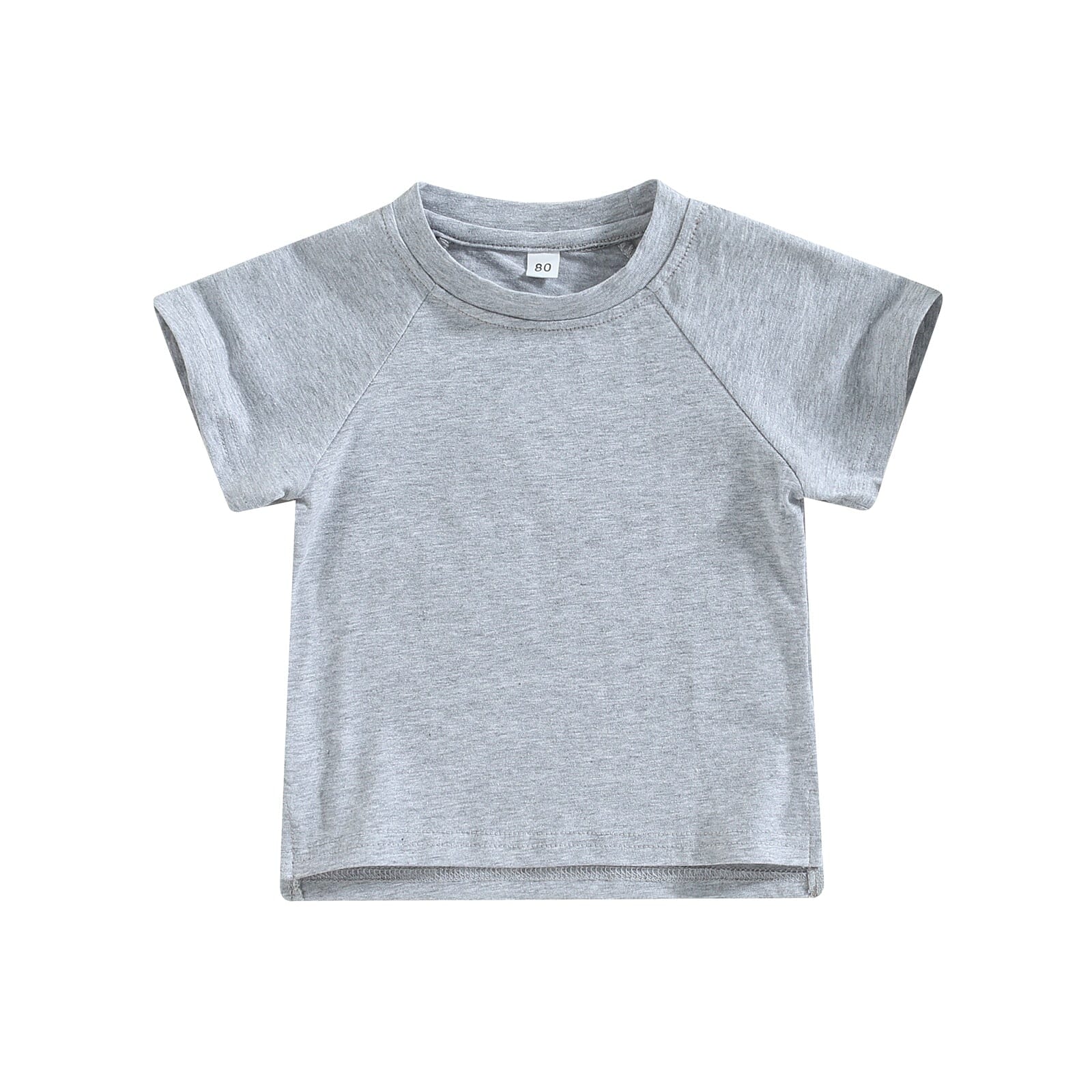 Camiseta Infantil Minimalista Loja Click Certo Cinza 2-3 Anos 