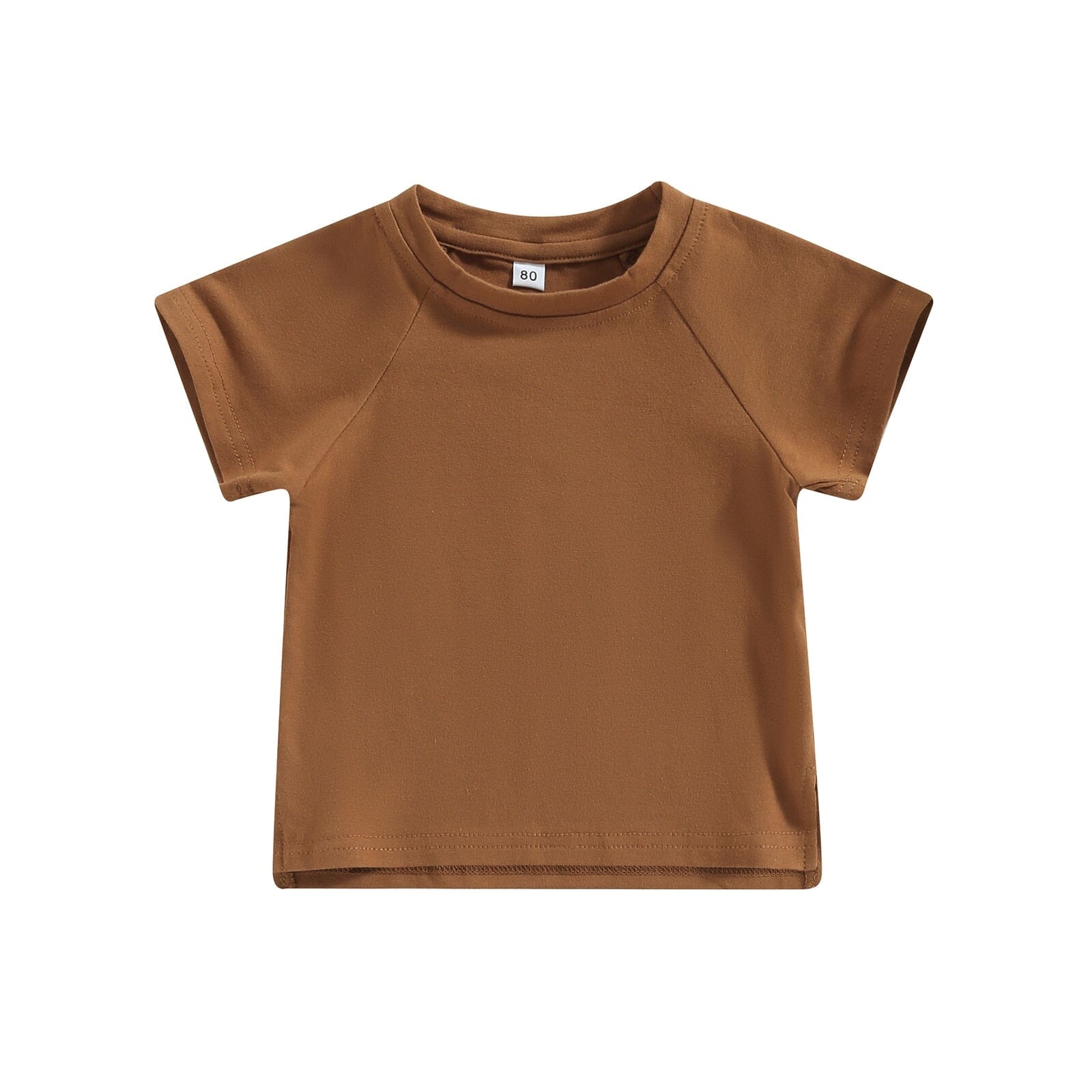 Camiseta Infantil Minimalista Loja Click Certo Marrom 2-3 Anos 