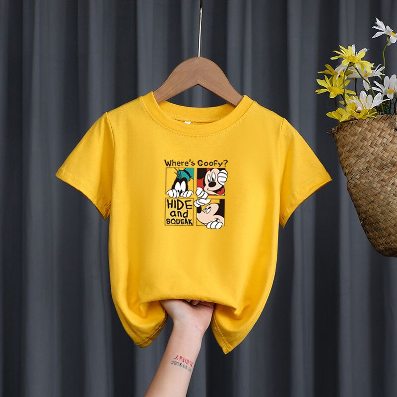Camiseta Infantil MK Camiseta Loja Click Certo Amarelo 12-24 meses 