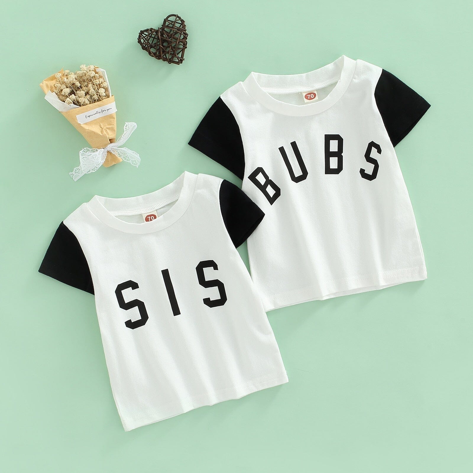 Camiseta Infantil Sis e Bubs Loja Click Certo 