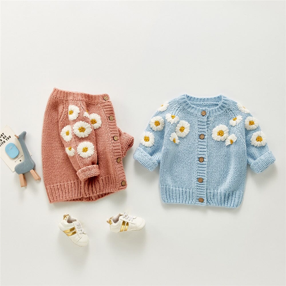 Cardigan Infantil Margaridas Loja Click Certo 