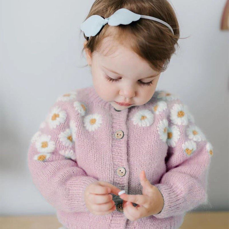 Cardigan Infantil Margaridas Loja Click Certo 