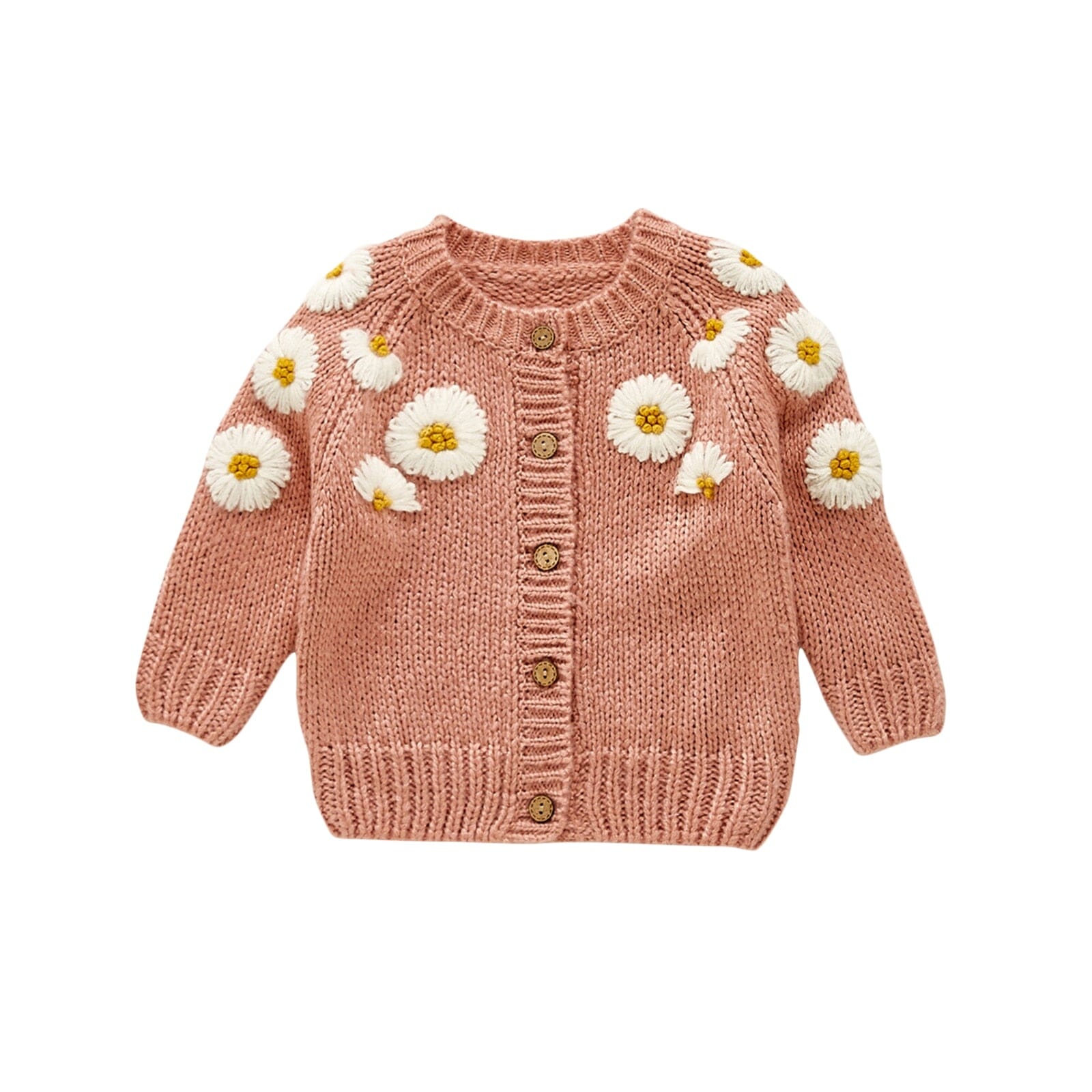 Cardigan Infantil Margaridas Loja Click Certo Rosa 0-3 Meses 