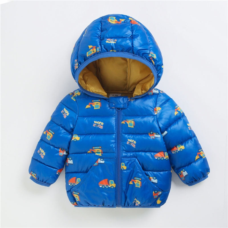 Casaco Infantil Estampas casaco Loja Click Certo Azul 3-4 Anos 