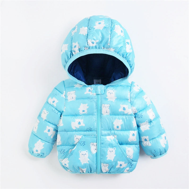 Casaco Infantil Estampas casaco Loja Click Certo Azul Claro 3-4 Anos 