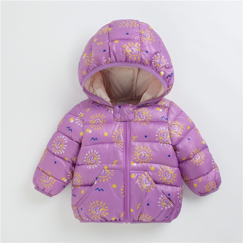 Casaco Infantil Estampas casaco Loja Click Certo Roxo 3-4 Anos 