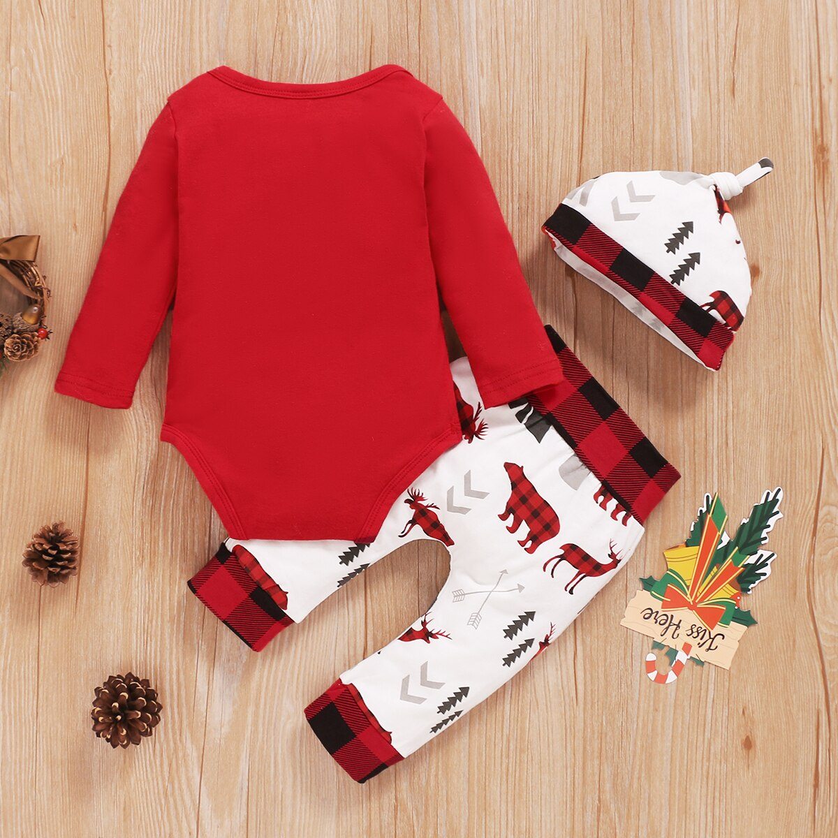 Conjunto 3 Peças Christmas Conjunto Loja Click Certo 