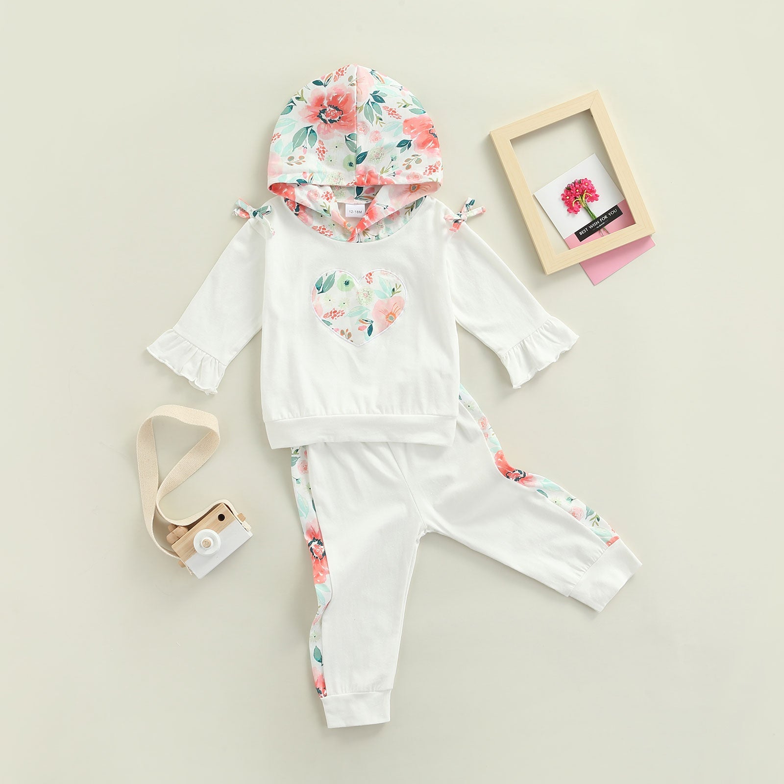 Conjunto Amorzinho com Touca Conjunto Loja Click Certo 2-3 anos 