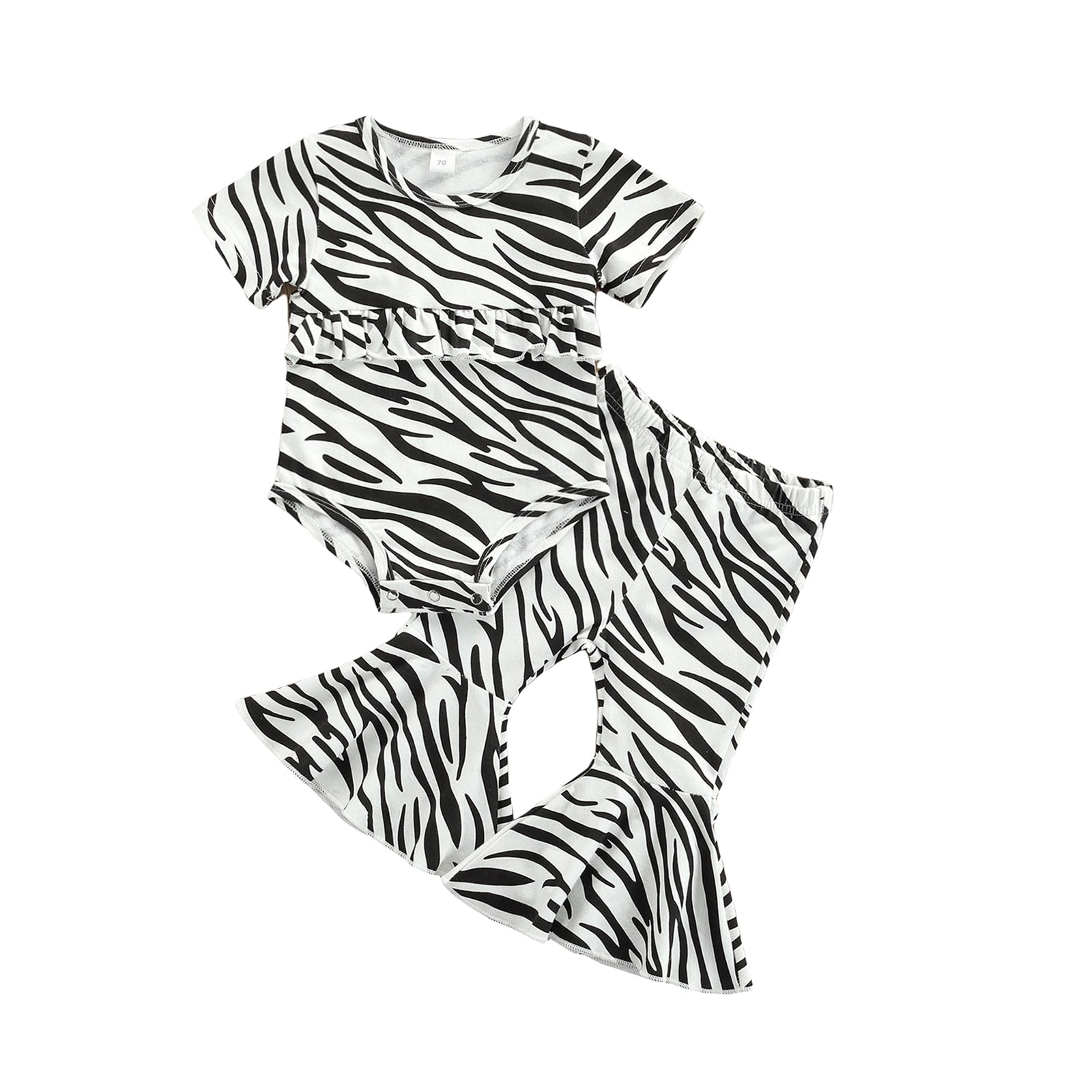 Conjunto Animal Print Conjunto Loja Click Certo Zebra 0-3 Meses 