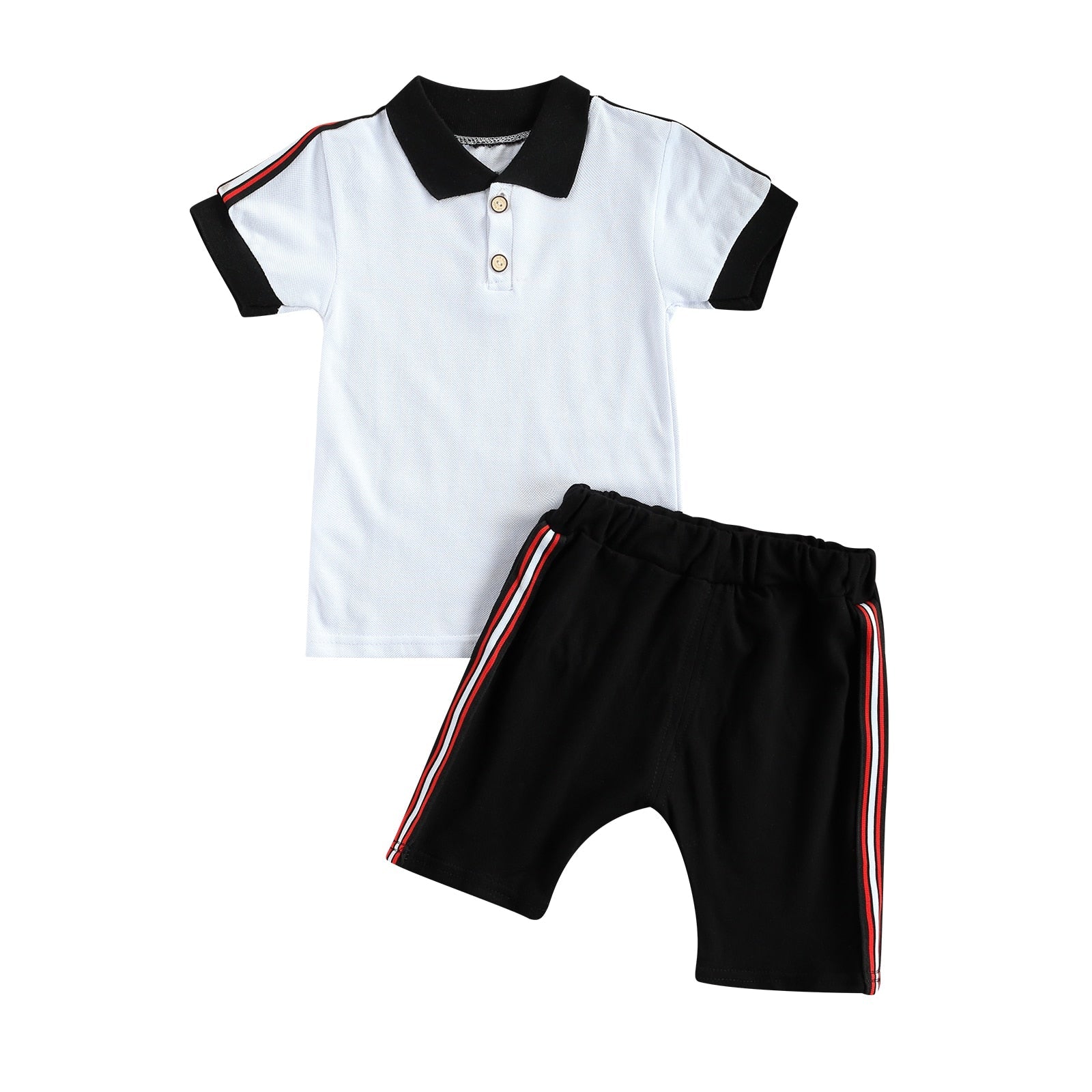 Conjunto Blusa Polo + Shorts Conjunto Loja Click Certo 