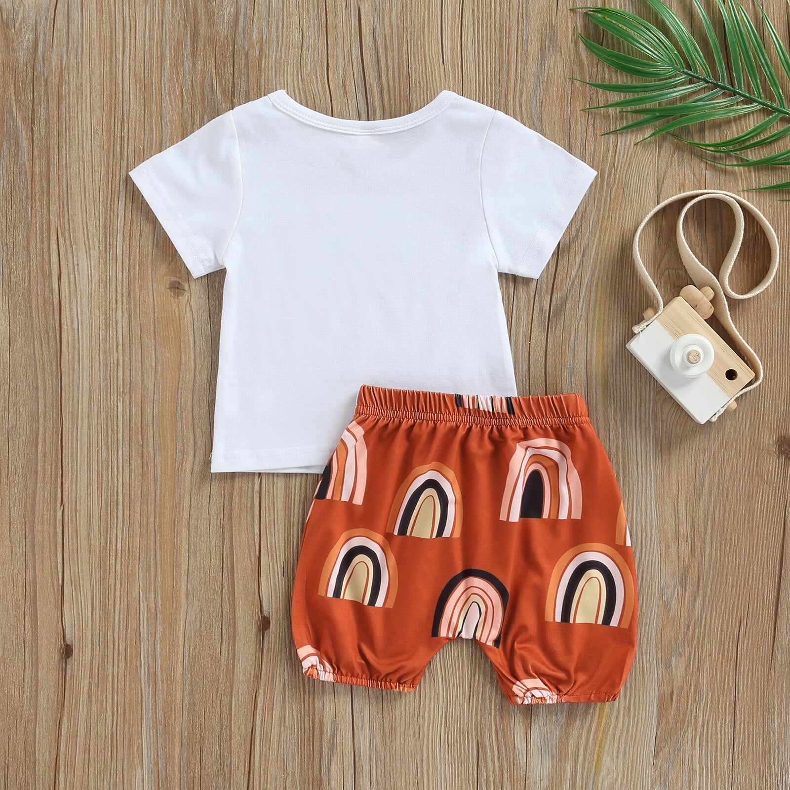 Conjunto Blusa + Shorts Arco-Íris conjunto Loja Click Certo 