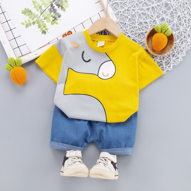 Conjunto Camelinho Conjunto Loja Click Certo Amarelo 9-12 Meses 