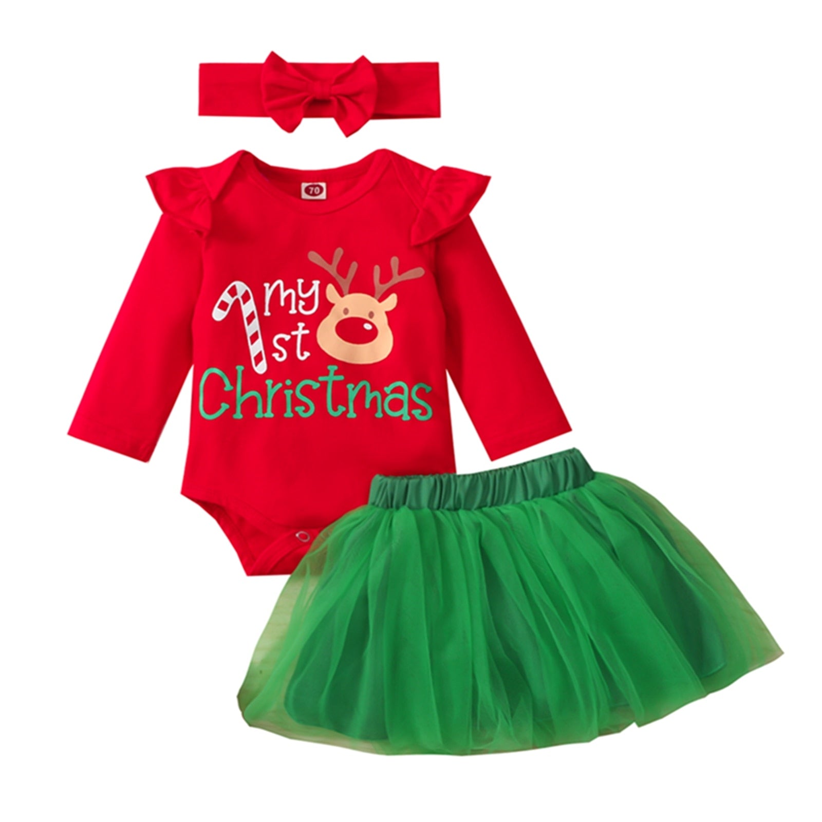 Conjunto Christimas Conjunto Loja Click Certo Verde 0-6 Meses 