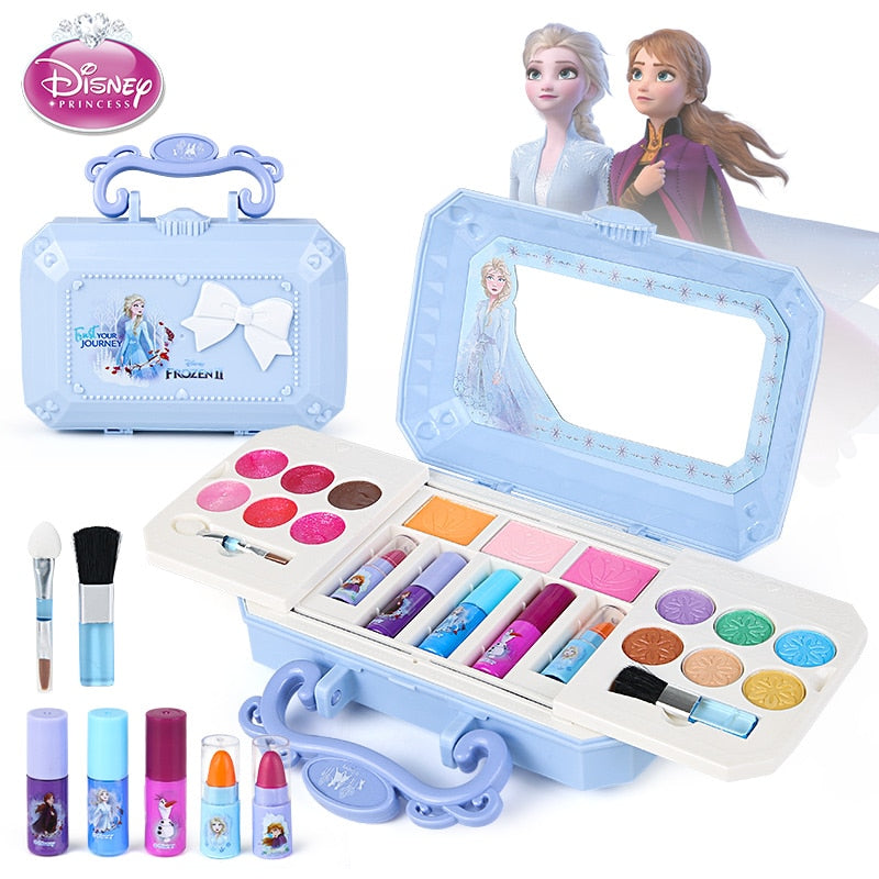 Conjunto de maquiagem Princesas Disney Loja Click Certo Azul 