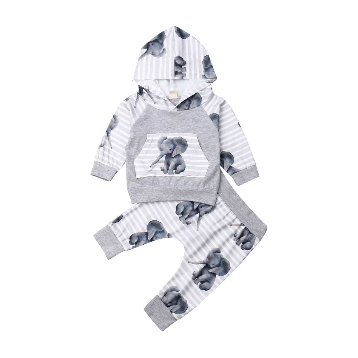 Conjunto Elefantinhos Conjunto Loja Click Certo 0-3 Meses 