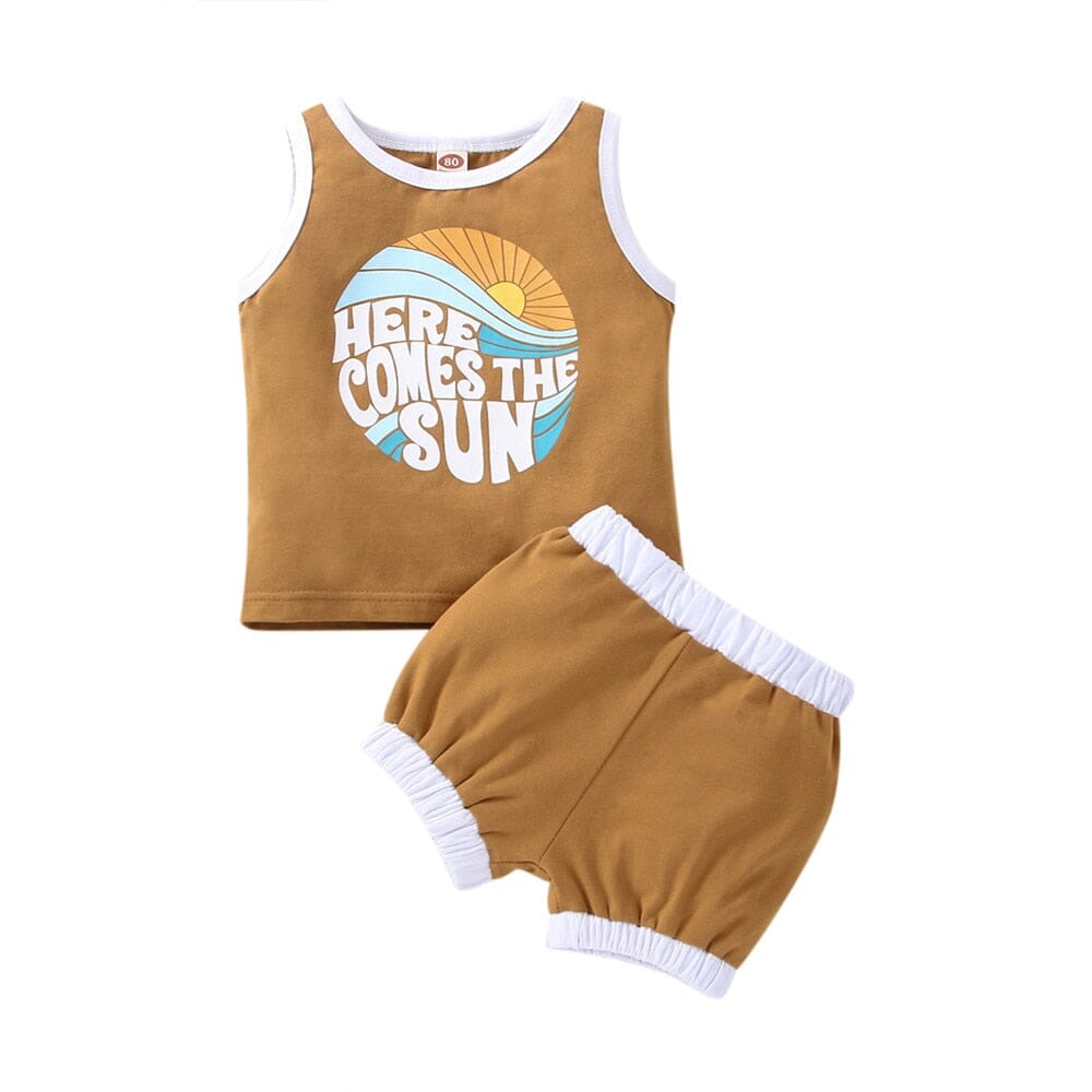 Conjunto Infantil "Aí Vem o Sol" Loja Click Certo 