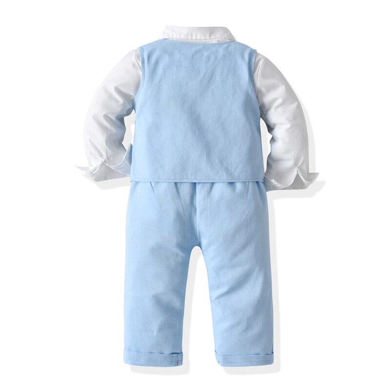 Conjunto Infantil Azul Batizado Loja Click Certo 