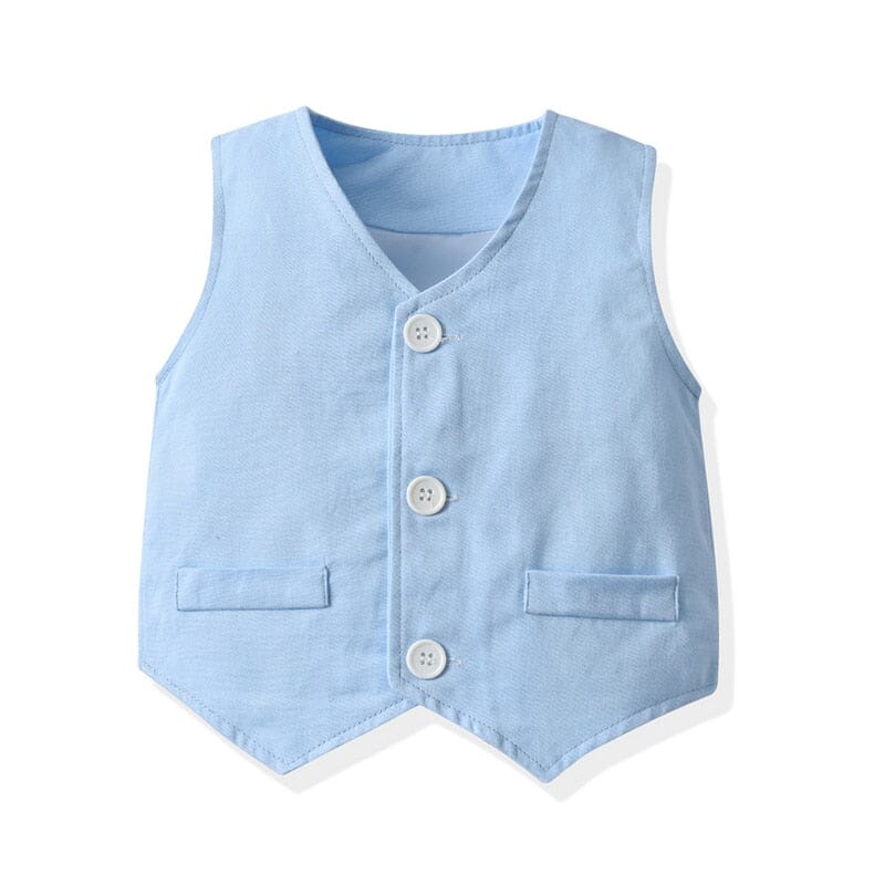 Conjunto Infantil Azul Batizado Loja Click Certo 