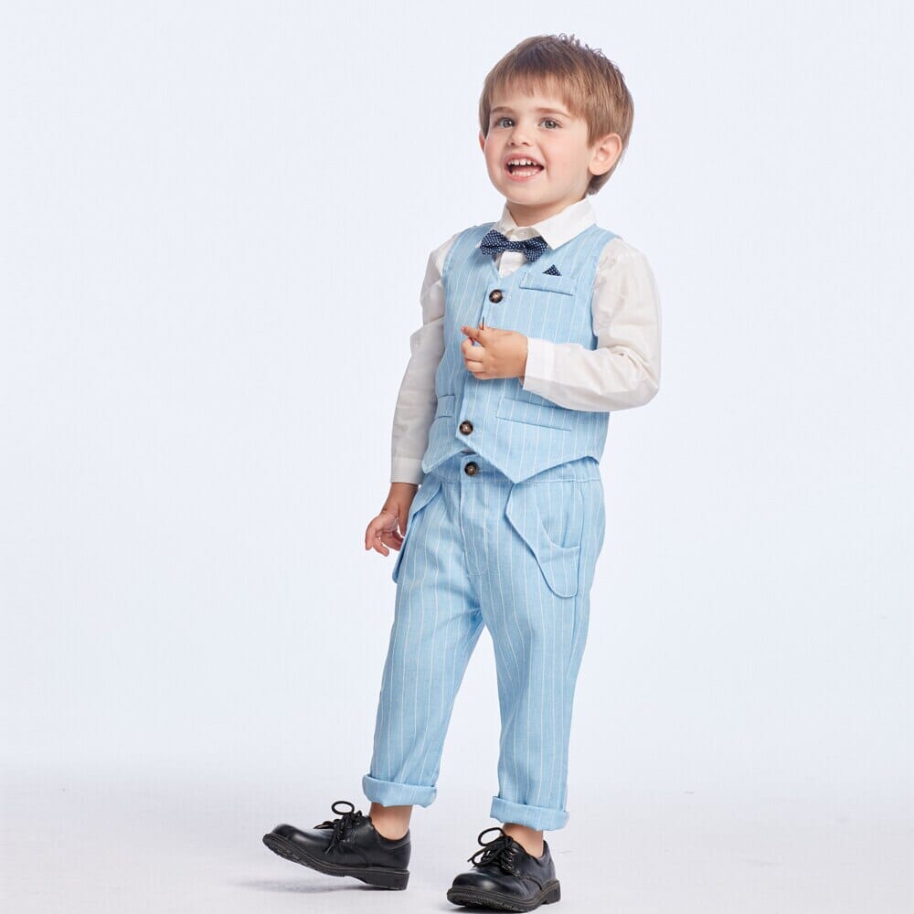 Conjunto Infantil Batizado Azul Loja Click Certo 