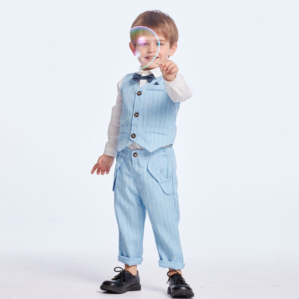 Conjunto Infantil Batizado Azul Loja Click Certo 