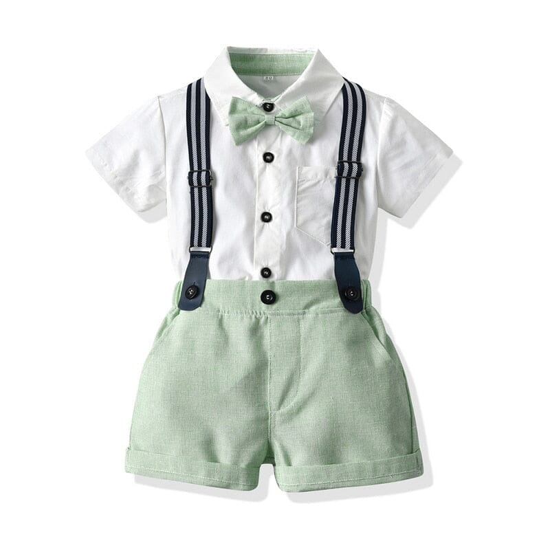 Conjunto Infantil Batizado Gravatinha Loja Click Certo Verde 18-24 Meses 