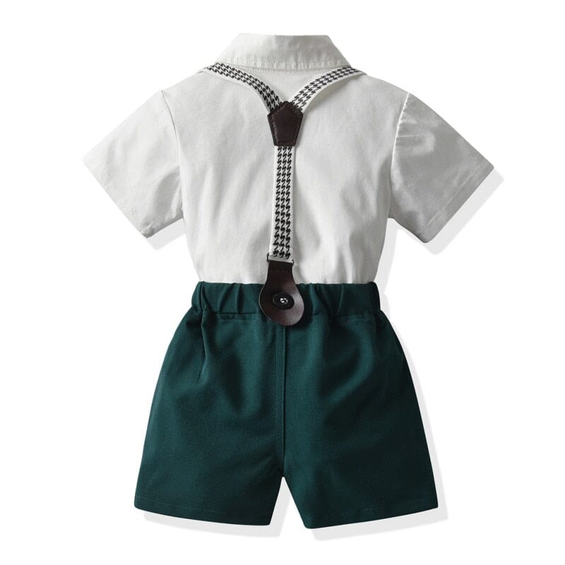 Conjunto Infantil Batizado Suspensório Loja Click Certo 