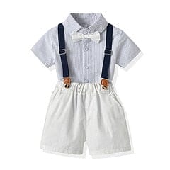 Conjunto Infantil Batizado Suspensório Loja Click Certo Azul Claro 18-24 Meses 