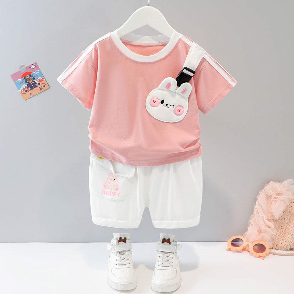 Conjunto Infantil Bichinhos conjunto Loja Click Certo Rosa 3-6 Meses 