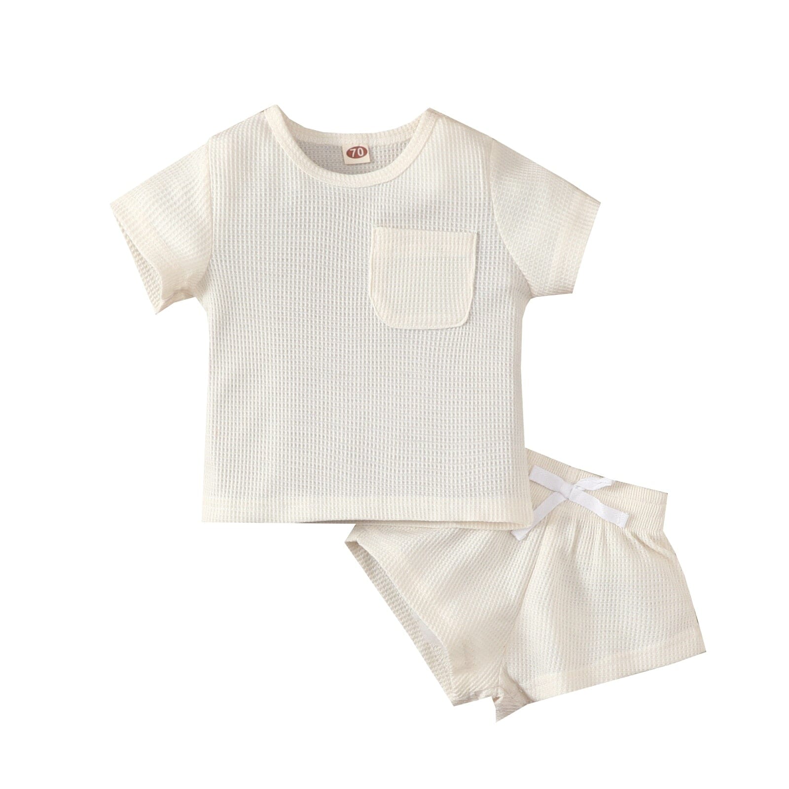 Conjunto Infantil Bolsinho Loja Click Certo Branco 0-6 Meses 