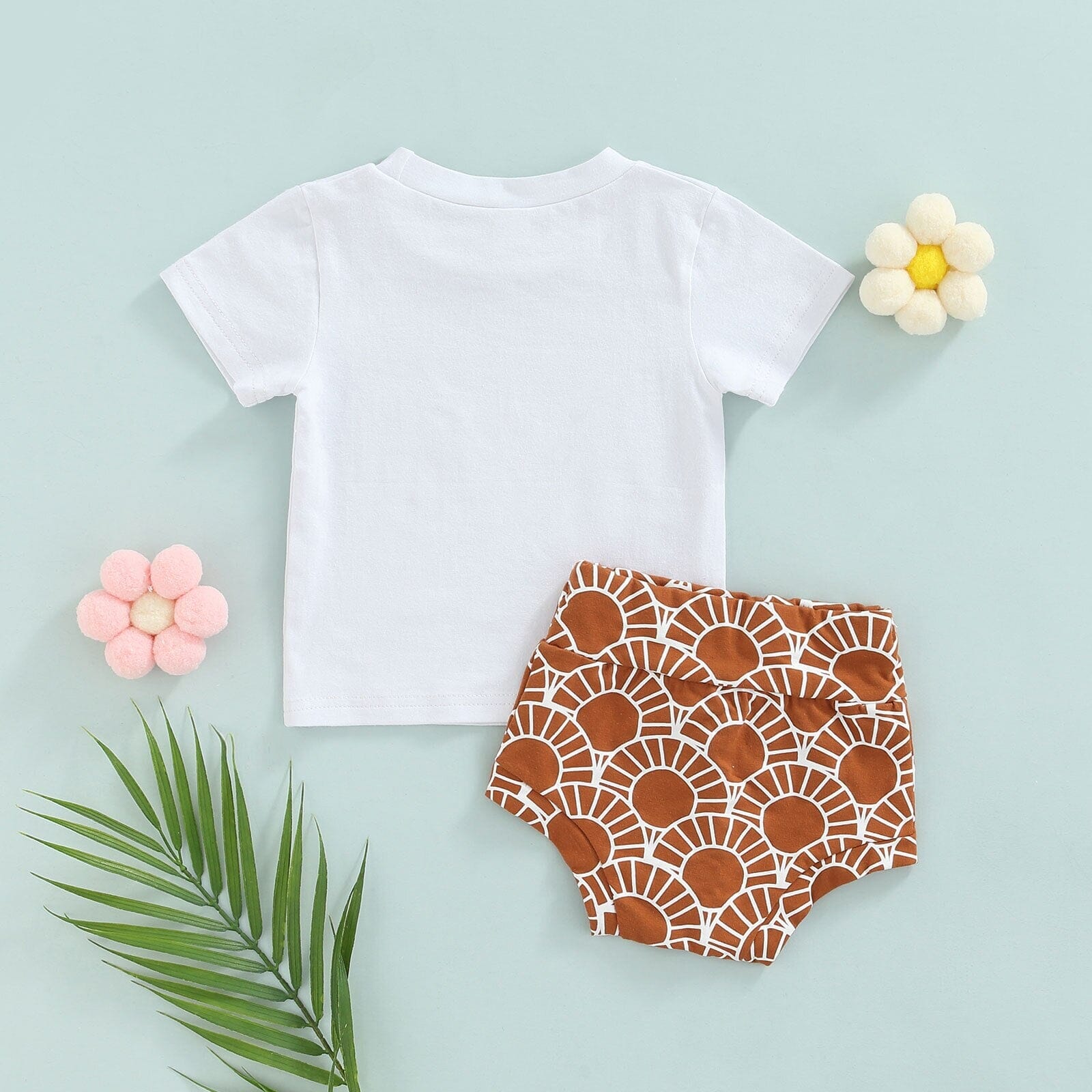 Conjunto Infantil Branco e Bege Loja Click Certo 