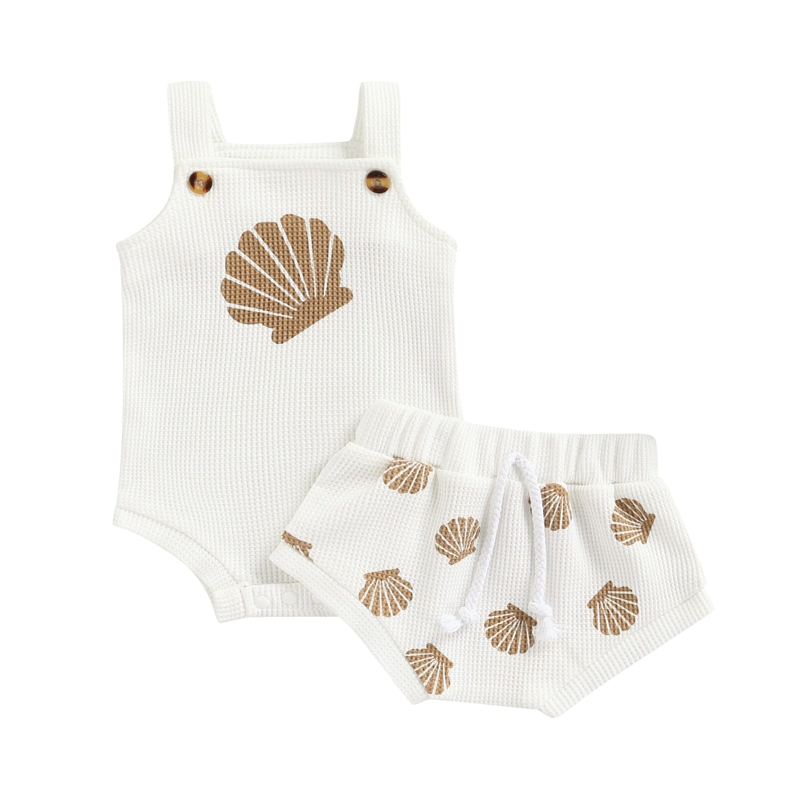 Conjunto Infantil Chonchinhas Loja Click Certo Branco 0-3 Meses 