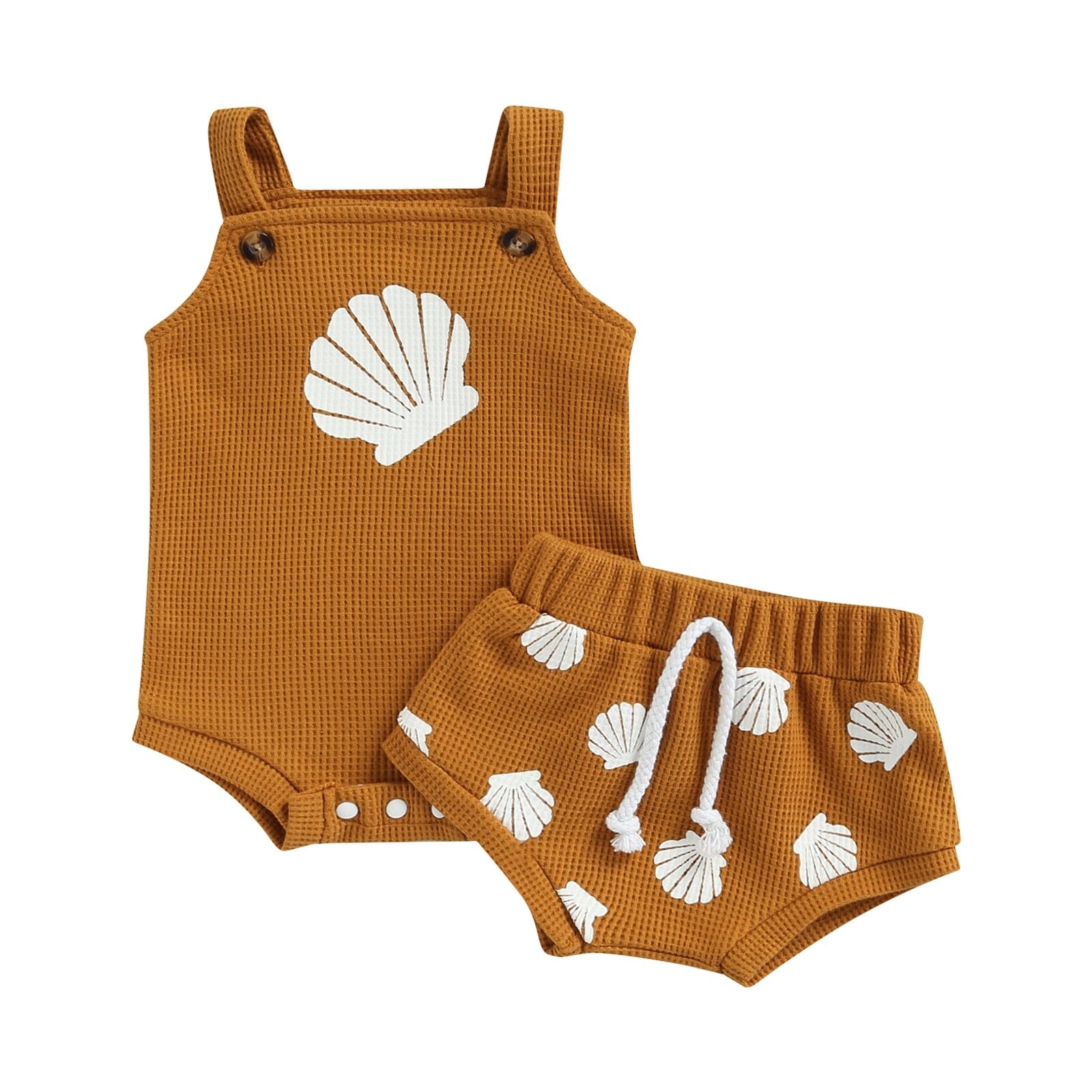 Conjunto Infantil Chonchinhas Loja Click Certo Marrom 0-3 Meses 