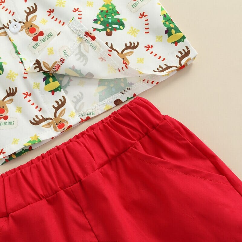 Conjunto Infantil de Natal Gravatinha 0 Loja Click Certo 