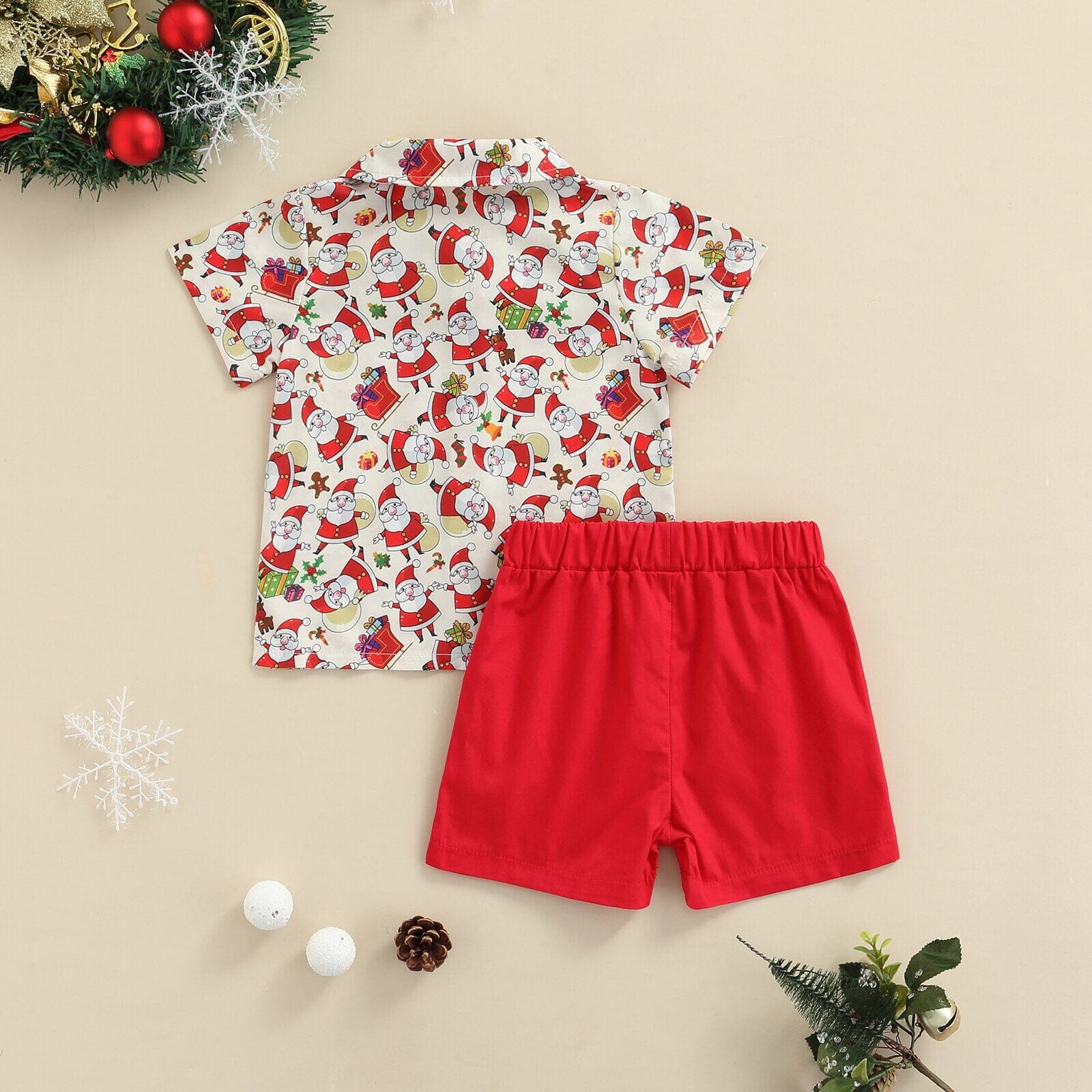 Conjunto Infantil de Natal Gravatinha 0 Loja Click Certo 