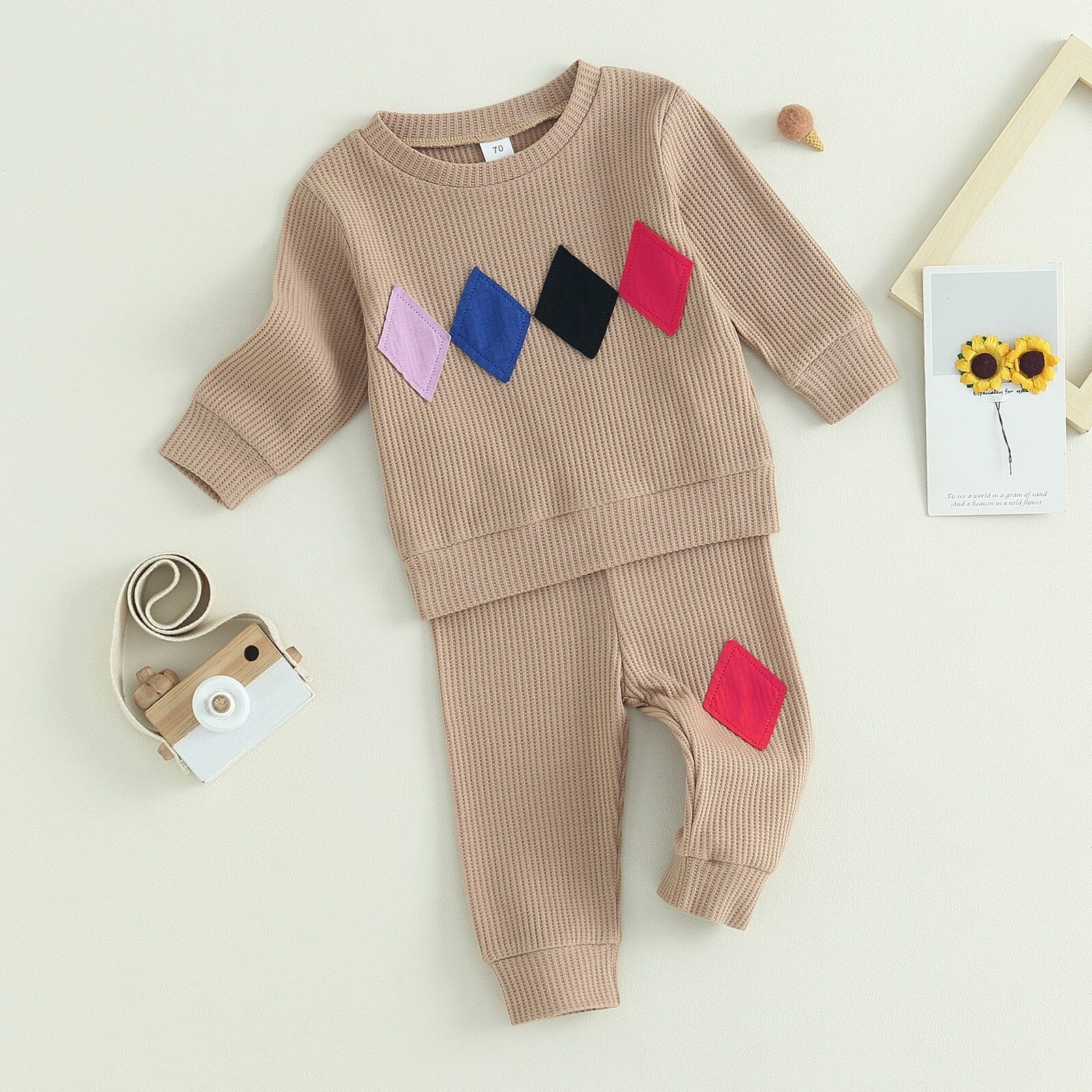 Conjunto Infantil Detalhes Geométricos Loja Click Certo 