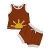 Conjunto Infantil Estampas Loja Click Certo Marrom 0-3 Meses 