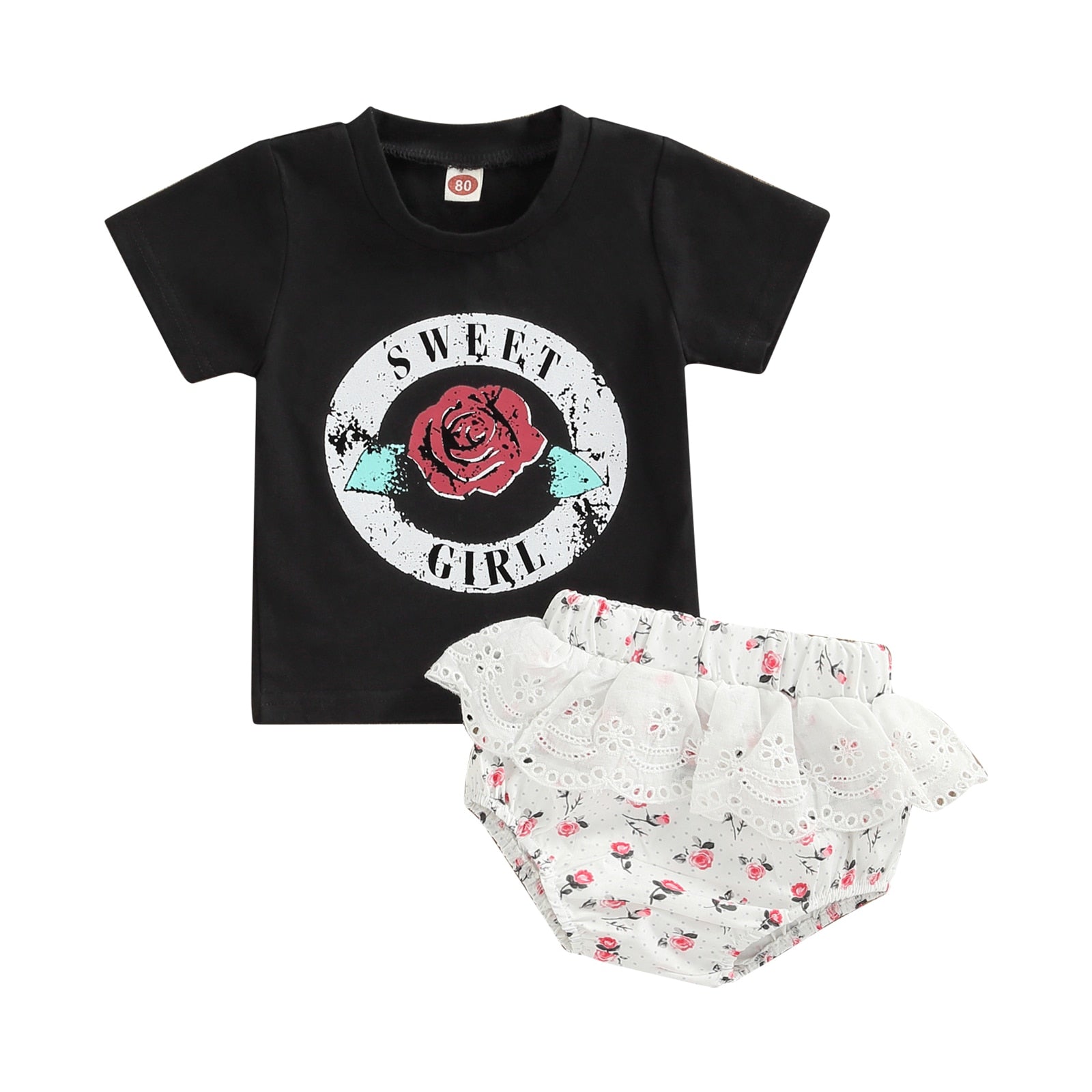 Conjunto Infantil Feminina Doce Menina conjunto Loja Click Certo 