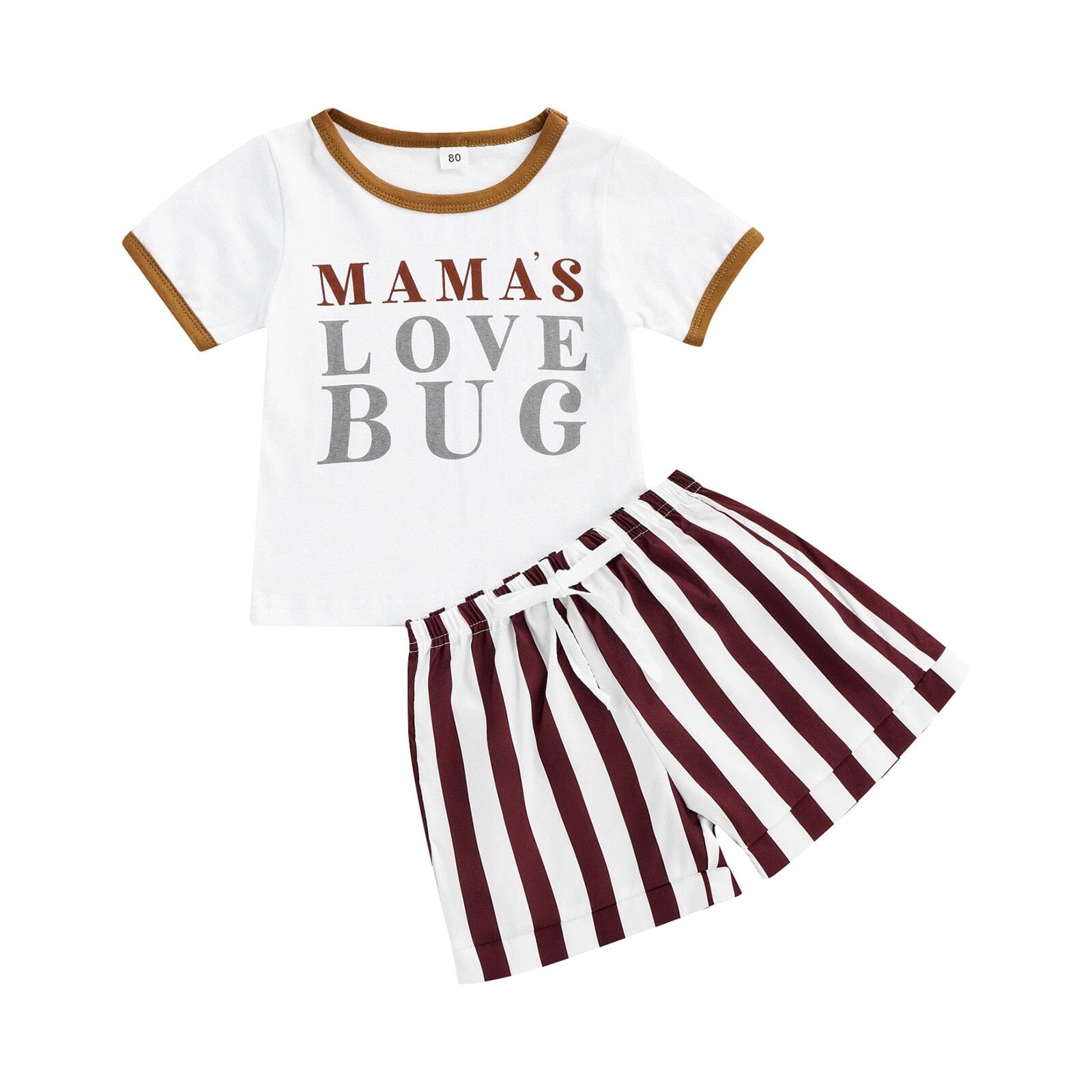 Conjunto Infantil Feminino "Amor da Mamãe" Loja Click Certo 