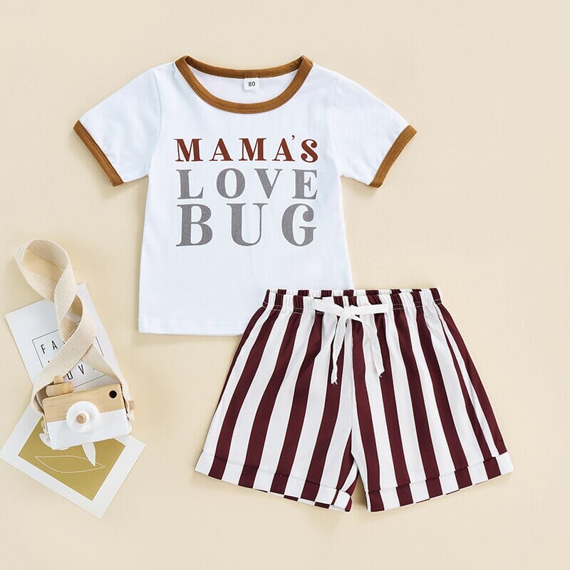 Conjunto Infantil Feminino "Amor da Mamãe" Loja Click Certo 