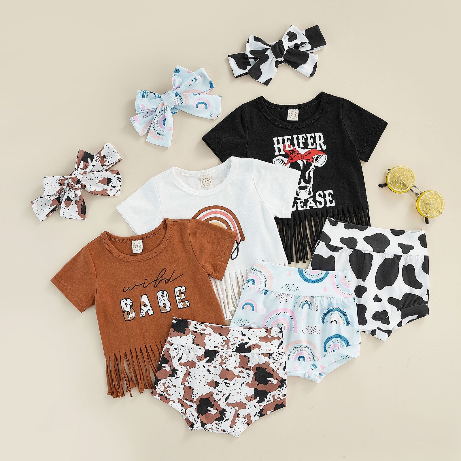 Conjunto Infantil Feminino Babe + Faixa conjunto Loja Click Certo 