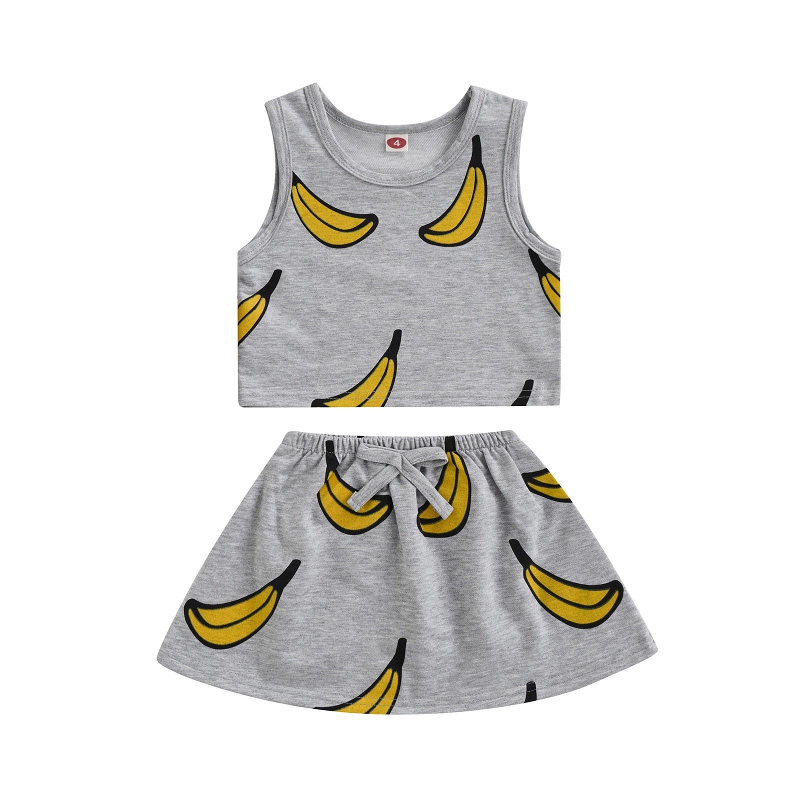 Conjunto Infantil Feminino Banana conjunto Loja Click Certo 