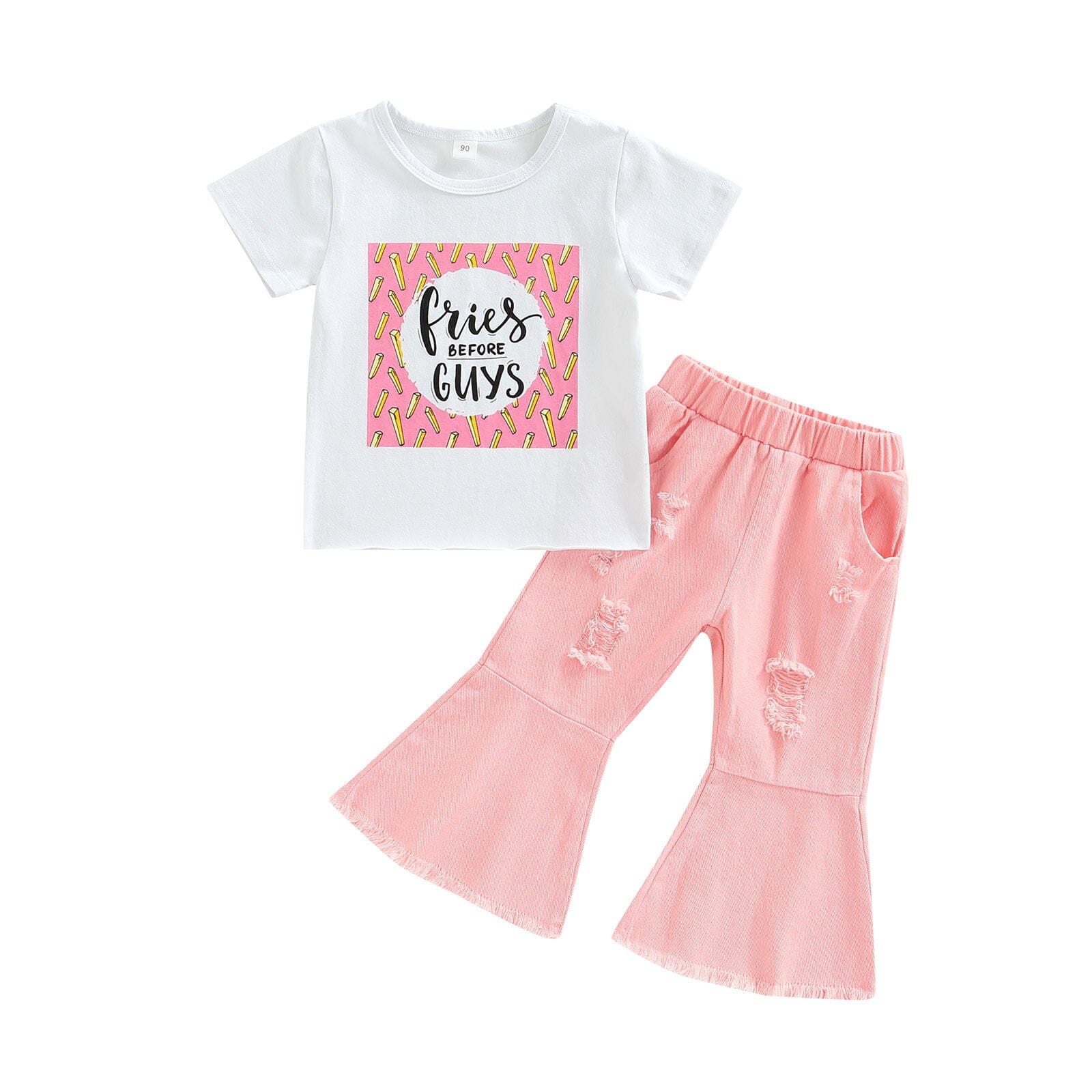 Conjunto Infantil Feminino "Batatas Fritas" Loja Click Certo 