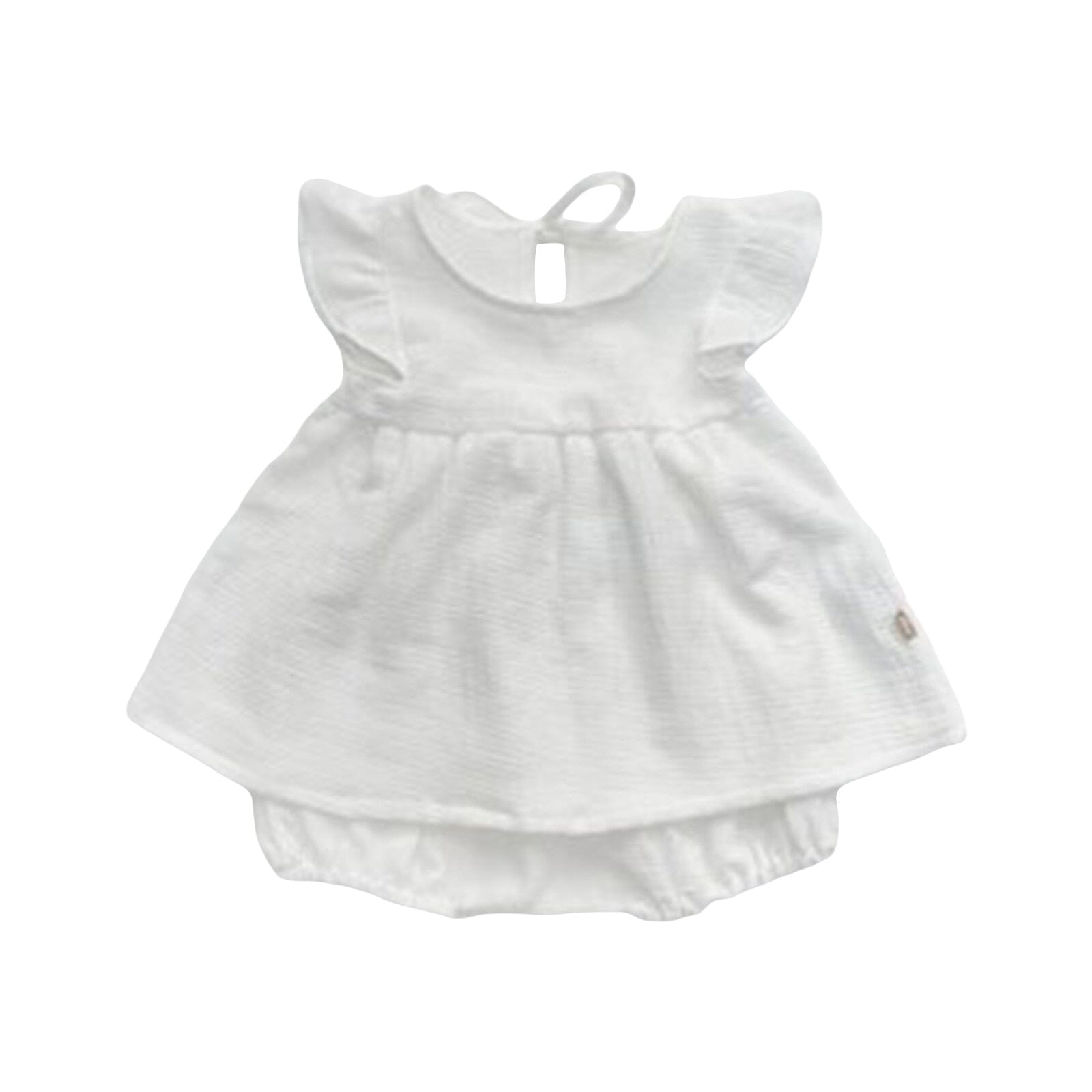 Conjunto Infantil Feminino Batinha Verão Loja Click Certo Branco 1-2 Anos 