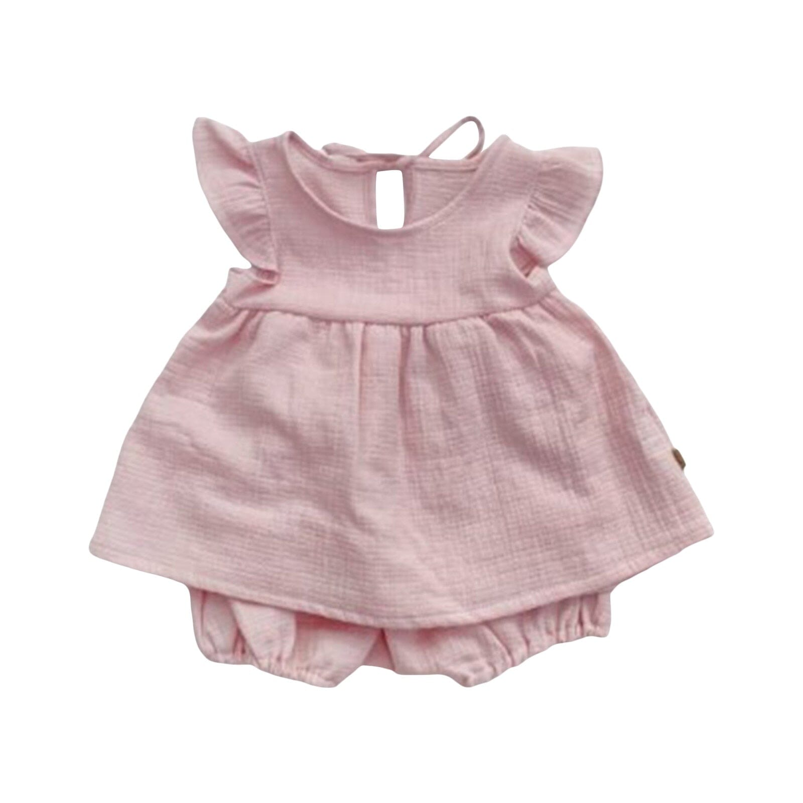 Conjunto Infantil Feminino Batinha Verão Loja Click Certo Rosa 0-6 Meses 