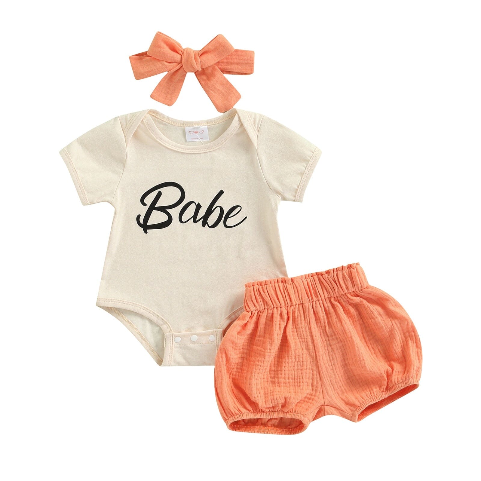 Conjunto Infantil Feminino Bebê + Faixa Loja Click Certo 