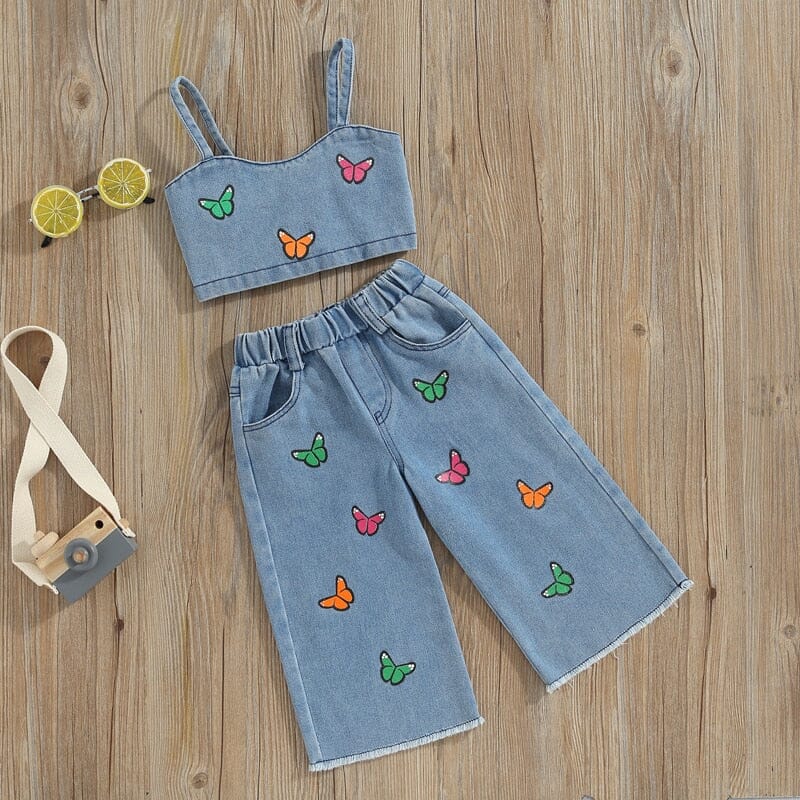 Conjunto Infantil Feminino Borboletas Loja Click Certo 