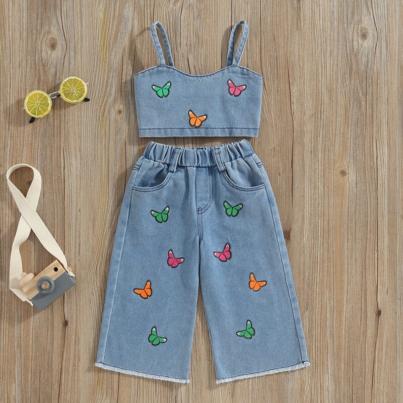 Conjunto Infantil Feminino Borboletas Loja Click Certo 