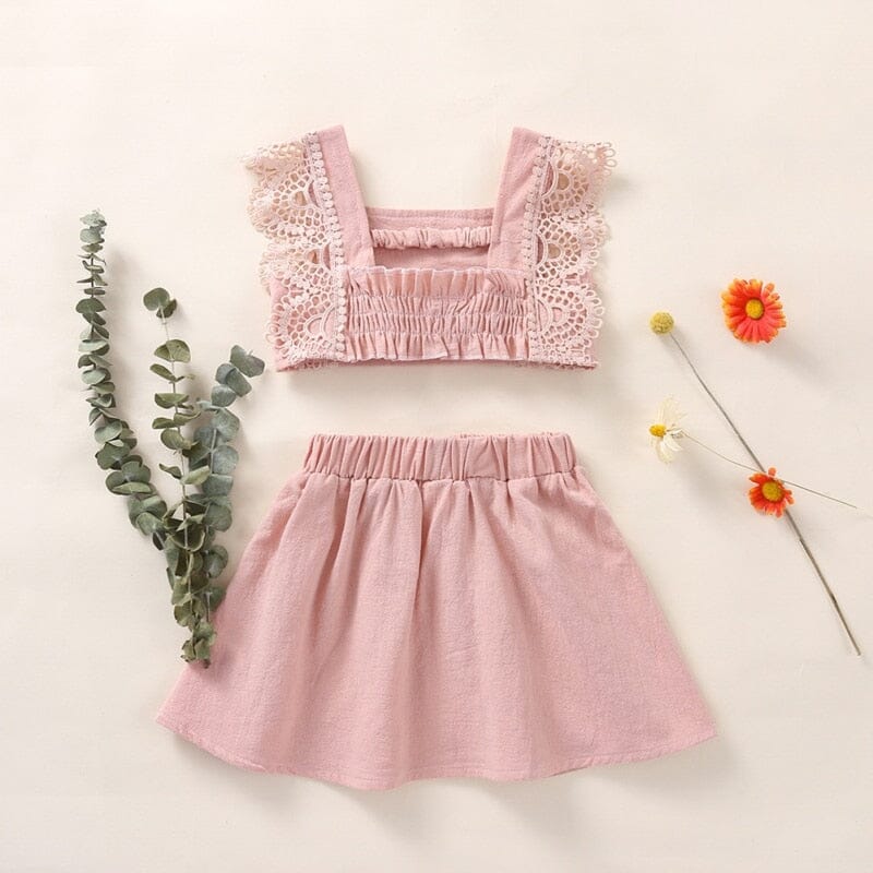 Conjunto Infantil Feminino Bordadinho Loja Click Certo 