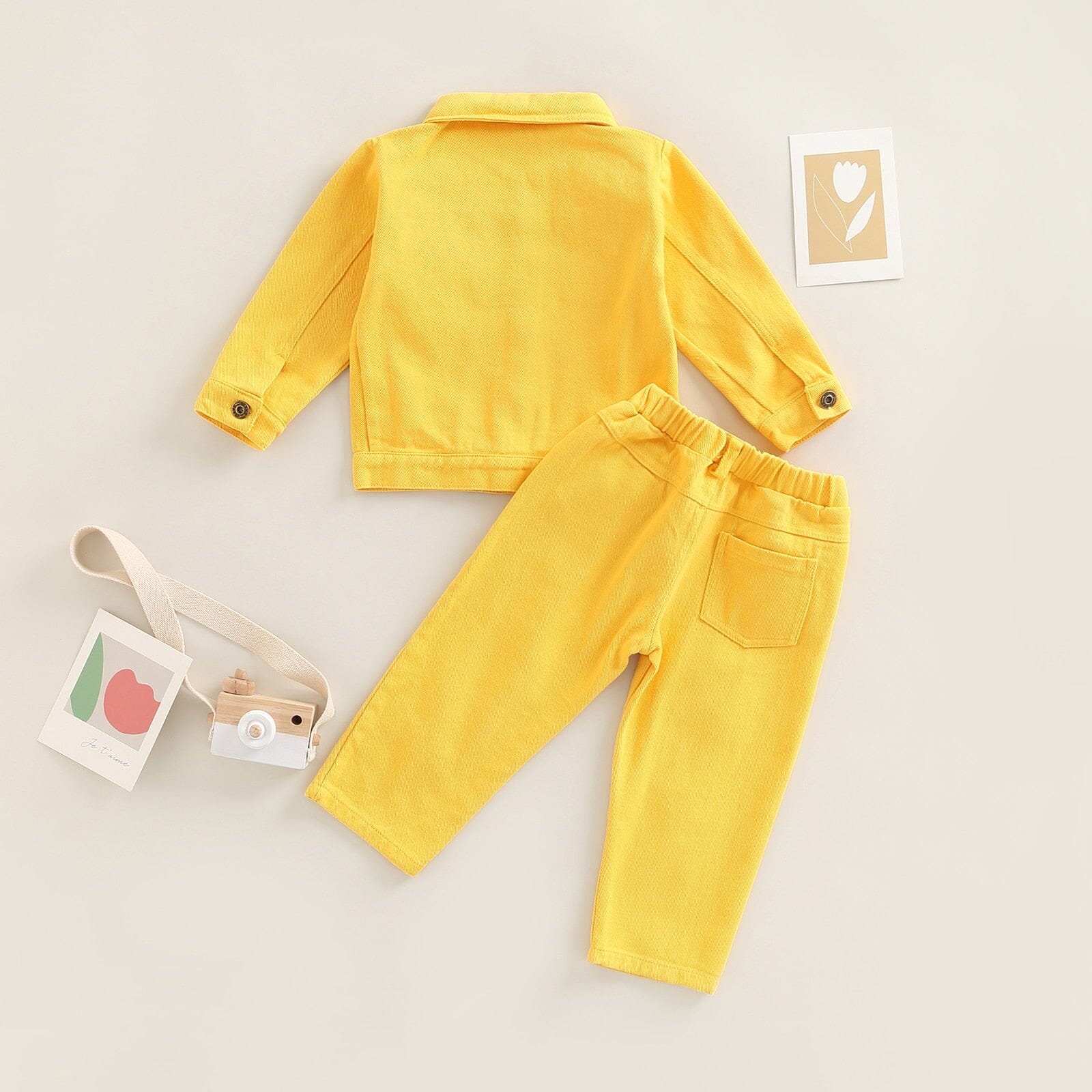 Conjunto Infantil Feminino Botões Bolsinhos Loja Click Certo 