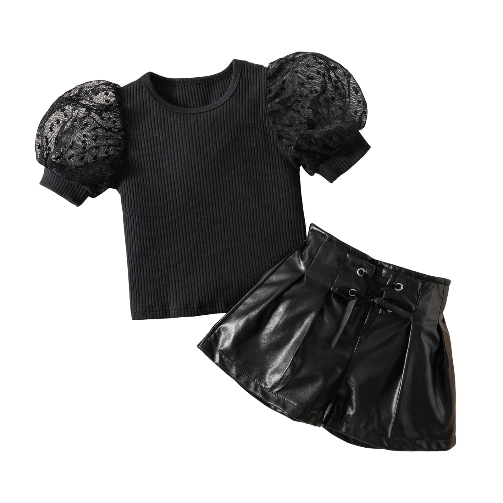 Conjunto Infantil Feminino Boutique 0 Loja Click Certo Preto 1-2 Anos 